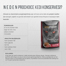 Pro Choice Sığır Etli Şekersiz Tahılsız Ezme Yetişkin Kedi Konservesi 400 gr