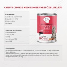 Chefs Choice Lamb Pate Kuzu Etli Kıyılmış Kedi Maması 400 gr