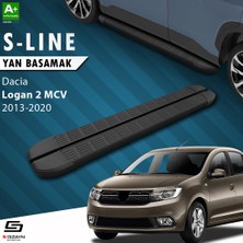 S-Dizayn Dacia Logan 2 MCV S-Line Siyah Yan Basamak 183 Cm 2013-2020 A+ Kalite