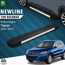 S-Dizayn VW Tiguan NewLine Aluminyum Yan Basamak 173 Cm 2007-2015 A+ Kalite