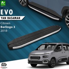 S-Dizayn Citroen Berlingo 3 Evo Krom Yan Basamak 203 Cm 2018 Üzeri A+ Kalite
