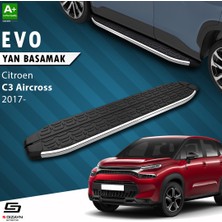 S-Dizayn Citroen C3 Aircross Evo Krom Yan Basamak 183 Cm 2017-2024 A+ Kalite