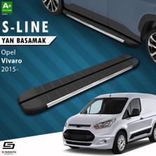 S-Dizayn Opel Vivaro B Uzun Şase S-Line Krom Yan Basamak 263 Cm 2015-2018 A+ Kalite
