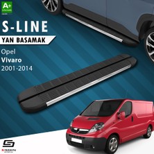 S-Dizayn Opel Vivaro A Uzun Şase S-Line Krom Yan Basamak 263 Cm 2001-2014 A+ Kalite