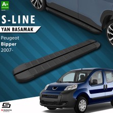 S-Dizayn Peugeot Bipper S-Line Siyah Yan Basamak 173 Cm 2007-2017 A+ Kalite