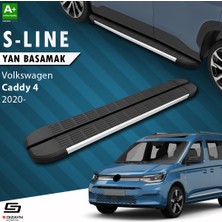 S-Dizayn VW Caddy 4 S-Line Aluminyum Yan Basamak 193 Cm 2020 Üzeri A+ Kalite