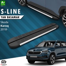 S-Dizayn Skoda Karoq S-Line Aluminyum Yan Basamak 173 Cm 2018 Üzeri A+ Kalite