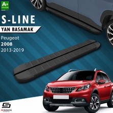 S-Dizayn Peugeot 2008 S-Line Siyah Yan Basamak 173 Cm 2013-2019 A+ Kalite
