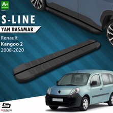 S-Dizayn Renault Kangoo 2 Uzun Şase S-Line Siyah Yan Basamak 223 Cm 2008-2020 A+ Kalite