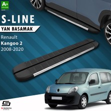 S-Dizayn Renault Kangoo 2 Uzun Şase S-Line Krom Yan Basamak 223 Cm 2008-2020 A+ Kalite