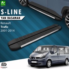 S-Dizayn Renault Trafic 2 Kısa Şase S-Line Krom Yan Basamak 223 Cm 2001-2014 A+ Kalite