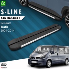 S-Dizayn Renault Trafic 2 Kısa Şase S-Line Aluminyum Yan Basamak 223 Cm 2001-2014 A+ Kalite