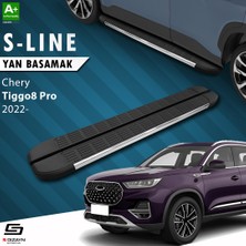 S-Dizayn Chery Tiggo8 Pro S-Line Krom Yan Basamak 183 Cm 2022 Üzeri A+ Kalite