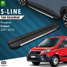 S-Dizayn Peugeot Expert 2 Uzun Şase S-Line Krom Yan Basamak 223 Cm 2007-2016 A+ Kalite