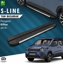 S-Dizayn Peugeot Rifter Uzun Şase S-Line Krom Yan Basamak 213 Cm 2019 Üzeri A+ Kalite