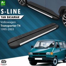 S-Dizayn VW Transporter T4 Uzun Şase S-Line Aluminyum Yan Basamak 253 Cm 1995-2003 A+ Kalite