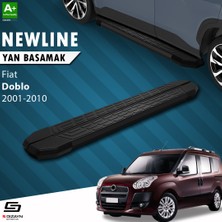 S-Dizayn Fiat Doblo NewLine Siyah Yan Basamak 183 Cm 2001-2010 A+ Kalite