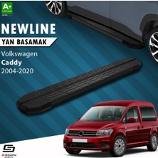 S-Dizayn VW Caddy 3 NewLine Siyah Yan Basamak 193 Cm 2004-2020 A+ Kalite
