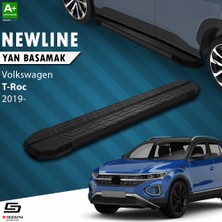 S-Dizayn VW T-Roc NewLine Siyah Yan Basamak 179 Cm 2019 Üzeri A+ Kalite