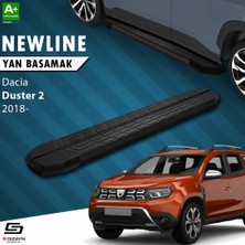 S-Dizayn Dacia Duster 2 NewLine Siyah Yan Basamak 179 Cm 2018-2023 A+ Kalite