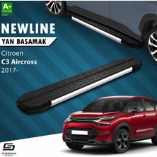 S-Dizayn Citroen C3 Aircross NewLine Krom Yan Basamak 183 Cm 2017-2024 A+ Kalite