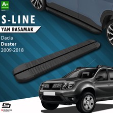 S-Dizayn Dacia Duster S-Line Siyah Yan Basamak 173 Cm 2009-2018 A+ Kalite
