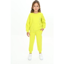 Toontoy Kız Çocuk Nakışlı Eşofman Takım