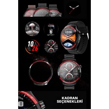 MAROOBLE Hw 16 Max Süper Amoled Hd Ekran Spor Akıllı Saat 3 Kordon ve Kasa Koruması ile Beraber Erkek Saati