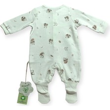 Biorganic Love Our Earth Romper Wıth Feet Mocha