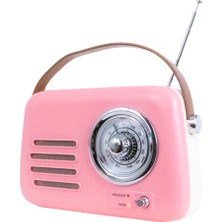 Kozmos FB-R303-PK Retro Radyo ve Bluetooth Hoparlör