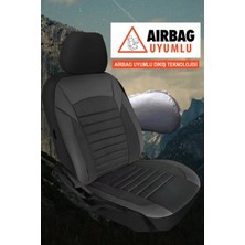 Dacia Duster (Facelift 2013) 1.6 Lpg (105 Hp) 2016 Trend Serisi Uyumlu 5 Koltuk Tay Tüyü Oto Koltuk Kılıfı Siyah