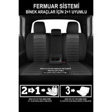 Mini Clubman (F54) 1.5d (116 Hp) Steptronic 2018 Trend Serisi Uyumlu 5 Koltuk Tay Tüyü Oto Koltuk Kılıfı Siyah