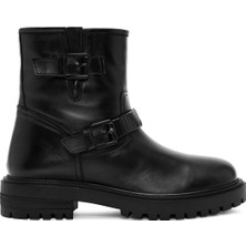 Derimod Kadın Siyah Toka Detaylı Deri Bot 24WFD162918