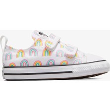 Converse Chuck Taylor All Star Easy- On Rainbows Çocuk Beyaz Sneaker