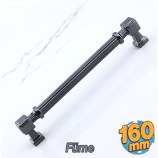 Badem10 Talas Metal Füme Renk Kulp 160 mm Mobilya Çekmece Mutfak Dolabı Dolap Kulpları 16 cm
