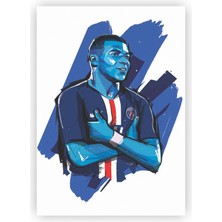 Zinbooz Kylian Mbappe Ahşap Poster 20 x 29 cm