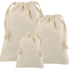 3 Lü Mutfak Düzenleyici Içi Bez Torba Organizer Set- Baskısız