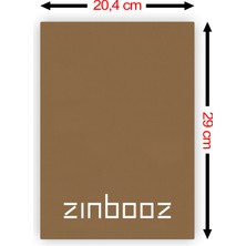 Zinbooz Renkli Balık Kılçıkları Ahşap Poster 20 x 29  cm