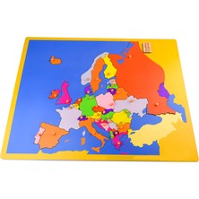 Balatoyz Montessori Avrupa Kıtası Haritası Puzzle