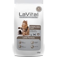 Lavital Sterilised Kuzu Etli Kısırlaştırılmış Kedi Maması 12 kg