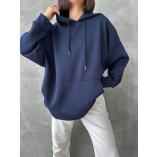 Şardonlu Sweat Lacivert Renk