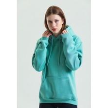 Şardonlu Sweat Turkuaz Renk