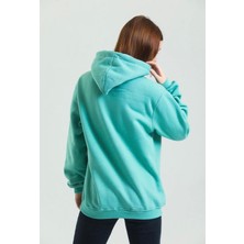 Şardonlu Sweat Turkuaz Renk