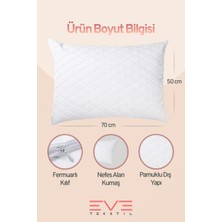 6 Adet Diamond Serisi Kılıflı Fermuarlı Yıkanabilir Antialerjik Silikon Elyaf Yastık 50x70cm 800 gr