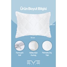 2 Adet Diamond Plus Serisi Kılıflı Fermuarlı Yıkanabilir Antialerjik Silikon Elyaf Yastık 50x70cm 800 gr