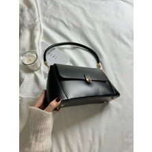 Elfco Vintage Siyah Baget Çanta