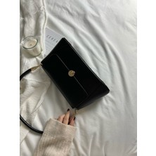 Elfco Vintage Siyah Baget Çanta