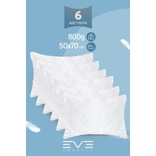 4 Adet Diamond Plus Serisi Kılıflı Fermuarlı Yıkanabilir Antialerjik Silikon Elyaf Yastık 50x70cm 800 gr