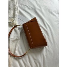 Elfco Vintage Taba Baget Omuz Çantası