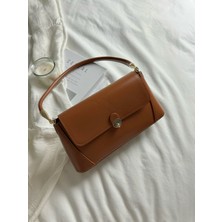 Elfco Vintage Taba Baget Omuz Çantası